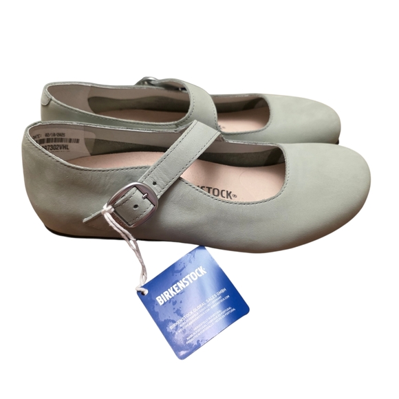 Birkenstock Tracy Sage Green Leather Mary Jane Size 10 Narrow - Picture 4 of 15